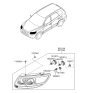 Diagram for 2006 Hyundai Santa Fe Headlight - 92101-0W050