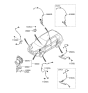 Diagram for 2008 Hyundai Santa Fe ABS Control Module - 58910-2B801