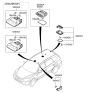 Diagram for 2008 Hyundai Santa Fe Dome Light - 92800-0W101-J9