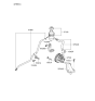 Diagram for 2006 Hyundai Santa Fe Power Steering Reservoir - 57150-0W301