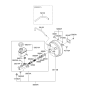 Diagram for Hyundai Santa Fe Brake Master Cylinder Reservoir - 58510-2B800