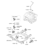 Diagram for Hyundai Santa Fe Motor And Transmission Mount - 21830-2B600