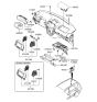 Diagram for Hyundai Santa Fe Steering Column Cover - 84850-2B150-WK