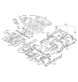 Diagram for 2009 Hyundai Santa Fe Floor Pan - 65520-0W200