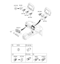 Diagram for 2008 Hyundai Santa Fe Dimmer Switch - 94950-2B001-J9