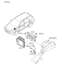 Diagram for 2009 Hyundai Santa Fe Engine Control Module - 39109-3E033