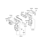 Diagram for 2007 Hyundai Santa Fe Exhaust Heat Shield - 28525-3C142