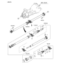 Diagram for 2009 Hyundai Santa Fe Drive Shaft - 49300-2B510