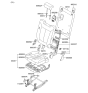 Diagram for 2008 Hyundai Santa Fe Seat Cushion - 89200-0W400-WKR