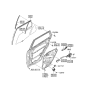 Diagram for 2006 Hyundai Santa Fe Window Run - 83541-0W000