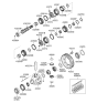 Diagram for 2007 Hyundai Santa Fe Differential - 43322-24300