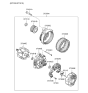 Diagram for 2008 Hyundai Santa Fe Alternator - 37300-3C250