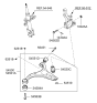 Diagram for 2007 Hyundai Santa Fe Control Arm - 54500-0W000