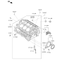 Diagram for 2009 Hyundai Santa Fe Crankshaft Seal - 21440-3E000