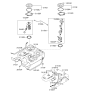 Diagram for Hyundai Santa Fe Fuel Tank Strap - 31211-1U000