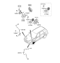 Diagram for Hyundai Santa Fe ABS Sensor - 95671-2B000