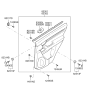 Diagram for 2008 Hyundai Santa Fe Power Window Switch - 93580-2B000-WK