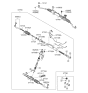 Diagram for 2008 Hyundai Santa Fe Rack And Pinion - 57700-2B000