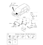 Diagram for Hyundai Santa Fe Battery Cable - 91850-0W110