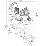 Diagram for Hyundai Santa Fe Blower Motor Resistor - 97907-2B000