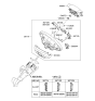 Diagram for 2009 Hyundai Santa Fe Cruise Control Switch - 96700-0W101-WK