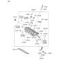 Diagram for 2008 Hyundai Santa Fe Cylinder Head Gasket - 22311-3E150