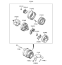 Diagram for 2006 Hyundai Santa Fe Alternator - 37300-3E100