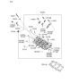 Diagram for 2007 Hyundai Santa Fe Cylinder Head Gasket - 22311-3E100