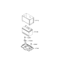 Diagram for 2006 Hyundai Santa Fe Battery Tray - 37150-2B000