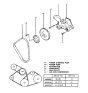 Diagram for Hyundai Excel Water Pump Pulley - 25226-21000