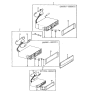 Diagram for 1988 Hyundai Excel Antenna Mast - 96235-21500