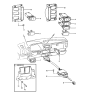 Diagram for 1987 Hyundai Excel Wiper Switch - 93610-21100