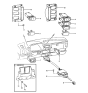 Diagram for 1989 Hyundai Excel Blower Control Switches - 93710-21000