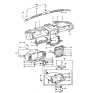 Diagram for 1988 Hyundai Excel Steering Column Cover - 84851-21000-DL