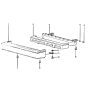 Diagram for 1989 Hyundai Excel Bumper - 86611-21050