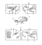 Diagram for 1986 Hyundai Excel Side Marker Light - 92303-21652