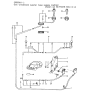 Diagram for 1985 Hyundai Excel Windshield Washer Nozzle - 98860-21000