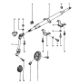 Diagram for 1987 Hyundai Excel Steering Shaft - 56410-21110