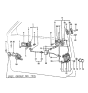 Diagram for 1987 Hyundai Excel Door Latch Assembly - 81320-21010