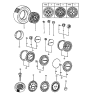 Diagram for Hyundai Excel Wheel Cover - 52960-21500