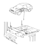 Diagram for 1985 Hyundai Excel Dash Panels - 84120-21101