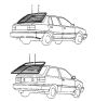 Diagram for 1988 Hyundai Excel Weather Strip - 87120-21000