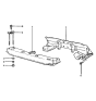 Diagram for 1988 Hyundai Excel Front Cross-Member - 62300-21100