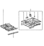 Diagram for 1988 Hyundai Excel Floor Pan - 65500-21121