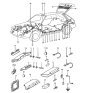 Diagram for 1987 Hyundai Excel Fuse - 91837-21300