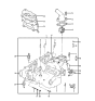 Diagram for 1991 Hyundai Excel Carburetor Gasket Kit - 28345-21110