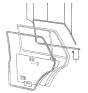 Diagram for 1988 Hyundai Excel Door Seal - 83210-21041