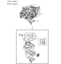 Diagram for 1986 Hyundai Excel Carburetor - 32110-21350