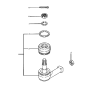 Diagram for Hyundai Excel Tie Rod End - 56820-21100