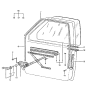 Diagram for 1987 Hyundai Excel Window Regulator - 82401-21000